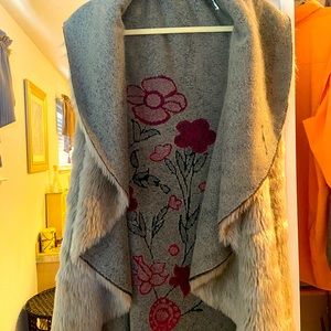 Faux fur vest